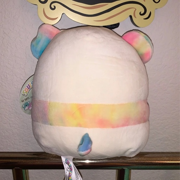 Tie dye Panda squishmallow. 8 inch - Picture 2 of 4